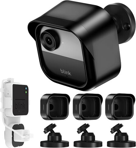 Lucrave Blink Outdoor Camera Mount, 360 Degree Adjustable Wall Mount Bracket, Compatible with Blink 4th and 3rd Gen Outdoor Camera, 3 Pack, Black in Saudi Arabia