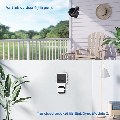 Lucrave Blink Outdoor Camera Mount, 360 Degree Adjustable Wall Mount Bracket, Compatible with Blink 4th and 3rd Gen Outdoor Camera, 3 Pack, Black in Saudi Arabia