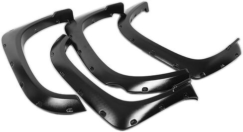 DNA Motoring WF-TD07-MBK جيب برشام نمط الجانب الحاجز عجلة مشاعل 4 قطعة/المجموعة متوافق مع 07-13 تندرا in Kuwait