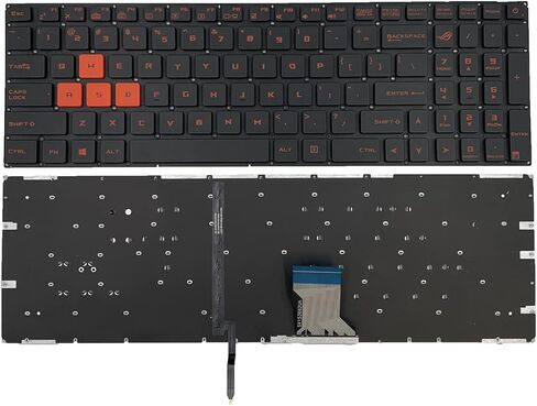 كمبيوتر محمول بديل بتصميم أمريكي مع لوحة مفاتيح بإضاءة خلفية لجهاز Asus Rog GL502 GL502V GL502VM GL502VT GL502VY GL502VS 0KNB0-662PLA00 0KN0-TD1LA13 9Z.N8SBU.C01 9Z.N8SB.C1D in Kuwait