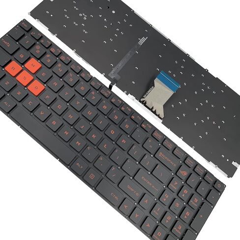 كمبيوتر محمول بديل بتصميم أمريكي مع لوحة مفاتيح بإضاءة خلفية لجهاز Asus Rog GL502 GL502V GL502VM GL502VT GL502VY GL502VS 0KNB0-662PLA00 0KN0-TD1LA13 9Z.N8SBU.C01 9Z.N8SB.C1D in Kuwait
