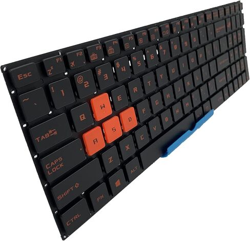 كمبيوتر محمول بديل بتصميم أمريكي مع لوحة مفاتيح بإضاءة خلفية لجهاز Asus Rog GL502 GL502V GL502VM GL502VT GL502VY GL502VS 0KNB0-662PLA00 0KN0-TD1LA13 9Z.N8SBU.C01 9Z.N8SB.C1D in Kuwait