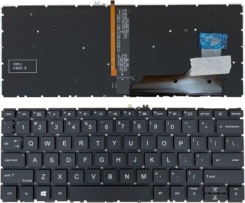 استبدال الكمبيوتر المحمول تخطيط الولايات المتحدة مع لوحة المفاتيح الخلفية ل HP EliteBook 730 735 G7 G8 830 G7 830 G8 835 G7 M08700-B31 in Saudi Arabia