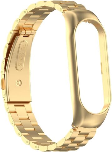 KOMI Mi Band 7 Watch Band - Metal Stainless Steel Replacement Strap Compatible for Xiaomi Mi Band 7 Tracker smartwatch(Black) in Kuwait