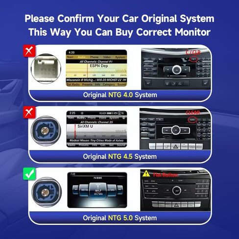 Android 13 راديو السيارة بشاشة لمس 10.25 بوصة ستيريو سيارة لمرسيدس بنز C GLC فئة W205 X156 2015-2018 سنة مع NTG5.0، يدعم Carplay اللاسلكي، Android Auto، الكاميرا، Mirrorlink in Kuwait