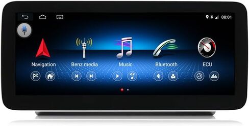 Android 13 راديو السيارة بشاشة لمس 10.25 بوصة ستيريو سيارة لمرسيدس بنز C GLC فئة W205 X156 2015-2018 سنة مع NTG5.0، يدعم Carplay اللاسلكي، Android Auto، الكاميرا، Mirrorlink in Kuwait