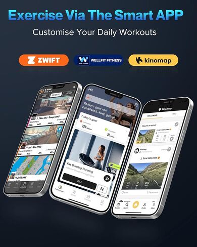 Under Desk Walking Pad Treadmill: Incline Voice Controlled Smart Treadmill 300 lbs Capacity for Home Office Use, Compatible with ZWIFT KINOMAP WELLFIT App in Saudi Arabia