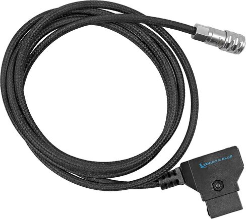 KONDOR BLUE 48 بوصة D-Tap/P-Tap إلى 2-Pin Weipu Style Braided Power Supply Cable | متوافق مع العديد من خيارات بطارية قابس DC بما في ذلك BMPCC 4K/6K، وسلسلة Sony NP، وMOZA Air 2 | أسود in Saudi Arabia