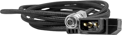 KONDOR BLUE 48 بوصة D-Tap/P-Tap إلى 2-Pin Weipu Style Braided Power Supply Cable | متوافق مع العديد من خيارات بطارية قابس DC بما في ذلك BMPCC 4K/6K، وسلسلة Sony NP، وMOZA Air 2 | أسود in Saudi Arabia