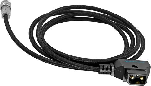 KONDOR BLUE 48 بوصة D-Tap/P-Tap إلى 2-Pin Weipu Style Braided Power Supply Cable | متوافق مع العديد من خيارات بطارية قابس DC بما في ذلك BMPCC 4K/6K، وسلسلة Sony NP، وMOZA Air 2 | أسود in Saudi Arabia