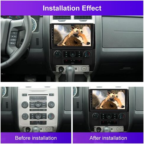 راديو سيارة 2G+64G لسيارة Ford Escape 2007-2012 / Mazda Tribute Android 13 CAR Stereo Wireless Carplay Android Auto، Rimoody شاشة لمس 9 بوصة GPS مرآة رابط بلوتوث FM/RDS HiFi WiFi كاميرا احتياطية in Saudi Arabia
