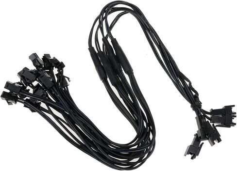 Modengzhe 5 Pcs 4-Way EL Splitter Cable, One Male to Quad Female EL Wire for Neon Lights Battery Pack, 14.9 Inches in Saudi Arabia