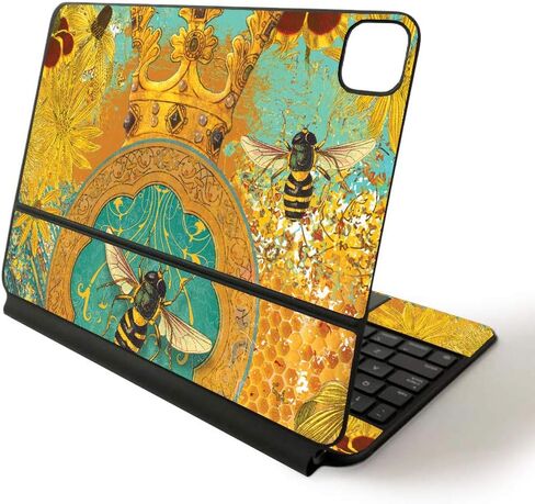 MightySkins Skin للوحة مفاتيح Apple Magic لجهاز iPad Pro مقاس 11 بوصة (2020) - السوشي | غطاء ملتف واقٍ ومتين وفريد ​​من نوعه من الفينيل، Bee Queen (APIPSK1120-Bee Queen) in Saudi Arabia