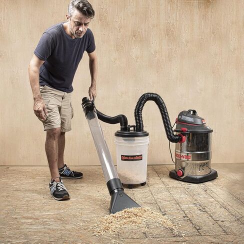 POWERTEC 70293 Cyclone Dust Collector and Separator Kit w/Clear 6 Gallon Dust Bucket, Hoses, Reducers, Couplers and Hose Clamps in Saudi Arabia