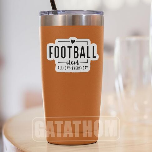 (3PCS) Football MaMa Sticker Football Stickers Decals For Books,Laptops, Tumblers, Scrapbooks, Cups, Water Bottbles, Kindles, Phone Case, Waterproof Vinyl Decal for Mom Mama Football Lovers 3" x 2.2 " in Kuwait