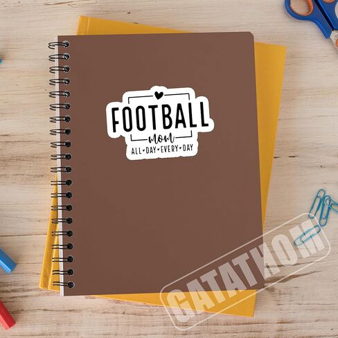 (3PCS) Football MaMa Sticker Football Stickers Decals For Books,Laptops, Tumblers, Scrapbooks, Cups, Water Bottbles, Kindles, Phone Case, Waterproof Vinyl Decal for Mom Mama Football Lovers 3" x 2.2 " in Kuwait