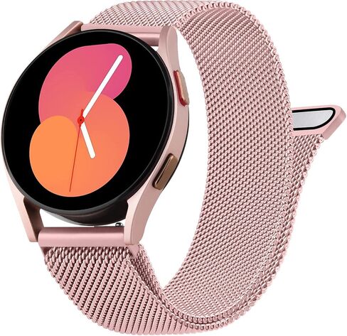 Metal Bands Compatible with Samsung Galaxy Watch 5 Band 40mm 44mm, Galaxy Watch 5 Pro Bands 45mm, 20mm Stainless Steel Replacement Strap for Galaxy Watch 5 Band Women Men in Kuwait