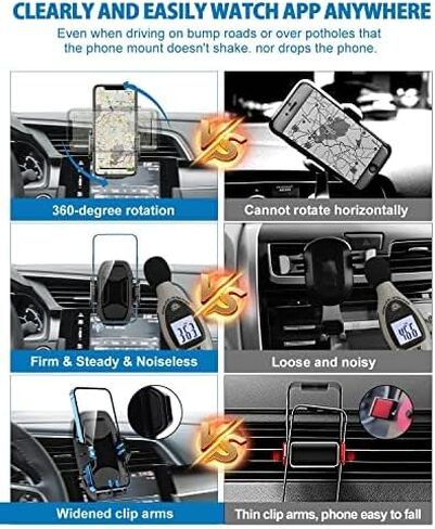 Cartist Car Phone Holder Mount Compatible with Honda Civic 2016-2021 Accessories Adjustable Air Vent Mount Hands Free Holder Cradle Compatiable with All Smartphones in Saudi Arabia