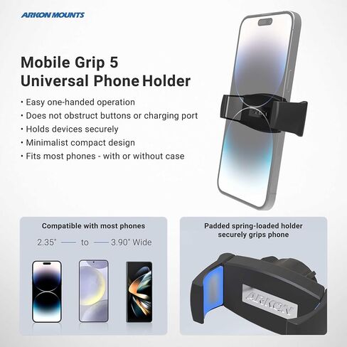 ARKON Mounts Remarkable Creator Pro Stand with Clamp Base | For Content Creators & Hobbyists | Mounts Phones | Heavy-Duty Desk Clamp Phone Holder | Fits iPhone, Samsung, Google, & More in Saudi Arabia