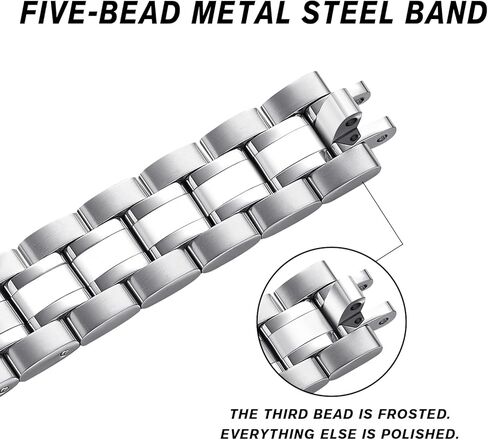 حزام رفيع متوافق مع ساعة Samsung Galaxy Watch 7/FE/6/5/4 40 مم 44 مم، 5 Pro 45 مم، ساعة 6/4 كلاسيكية 43 مم 47 مم 42 مم 46 مم، 20 مم حزام معصم بديل من الفولاذ المقاوم للصدأ للنساء والرجال in Kuwait