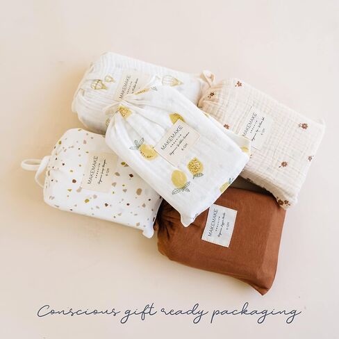 تي شيرت MakeMake Organics مصنوع من القطن العضوي المعتمد من GOTS للأطفال الصغار والأولاد والبنات بأكمام طويلة محايدة in Kuwait