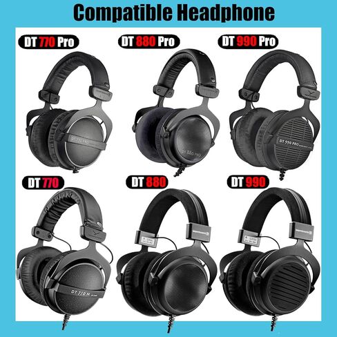 DT770 Headband Replacement DT990 Band Pad Cover Cushion Head Repair Parts Compatible with Beyerdynamic DT990 PRO, DT990, DT880, DT880 PRO, DT770, DT770 PRO, DT440 Headphones. (Black) in Saudi Arabia