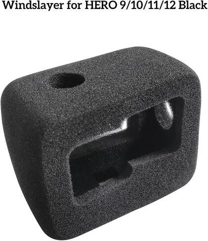غطاء Windslayer لكاميرا Gopro Hero 8 السوداء، غطاء إطار مبيت إسفنجي للواقي الأمامي للرياح، كاتم صوت إسفنجي مقاوم للرياح، ملحق تقليل الضوضاء للفيديو in Saudi Arabia