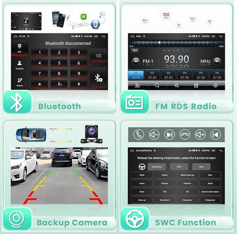 [2+64 جيجابايت] ستيريو سيارة Ohradio Android لسيارة Nissan Juke 2011-2016 مع Carplay Android Auto، راديو سيارة بشاشة لمس عالية الدقة 9 بوصة مع وصلة مرآة، بلوتوث GPS، واي فاي، SWC FM RDS DSP in Kuwait