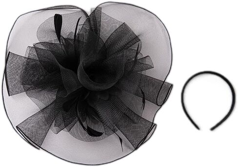 Fascinators Cute Hat Headwear Veil - Classic Pillbox Hat Butterfly Headband Hairpin Hair Accessories in Saudi Arabia