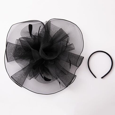 Fascinators Cute Hat Headwear Veil - Classic Pillbox Hat Butterfly Headband Hairpin Hair Accessories in Saudi Arabia