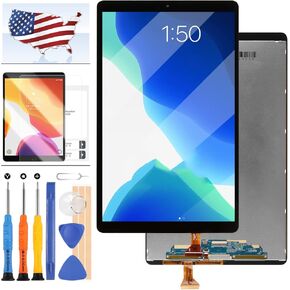 Screen Replacement Kit for Samsung Galaxy Tab A 2019 SM-T510 SM-T515 T510 T515 LCD Display Touch Screen Digitizer Glass Full Assembly Repair Parts with Free Tools