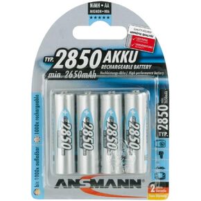 Ansmann Energy AA Rechargeable Batteries 2850mAh Ni-MH 1.2V 4pk