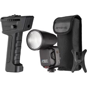 Westcott FJ80 II S Touchscreen 80Ws Speedlight - High-Performance Camera Flash with Wireless Control - Ideal for Professional Photographers and Videographers Bundle with Handheld Flash Mount (2 Items)