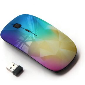 [ ماوس لاسلكي بصري 2.4G [ ألوان مضلعة ]
