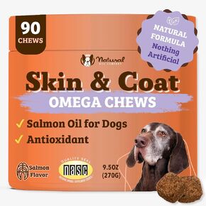 Natural Dog Company Stinky Liver & Kidney Supplement Chews - Dog Liver Support for Optimal Health - Turkey Flavored Treats - Promotes Digestion and Immune Health – Milk Thistle for Dogs (90 Chews)