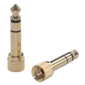 SC-6 1/4" Stereo Phone Screw-On Adapter,3.5mm Plug to 6.35mm Plug,(HD280, SMH-1000) KK SC-6 (2pcs)
