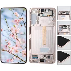 S22 Plus 5G OLED [6.55" Not OEM 6.6"] LCD Display +Phantom Black Frame for Samsung Galaxy S22+ SM-S906U S906W S906B LCD Screen Display Replacement Touch Digitizer Assembly Kit