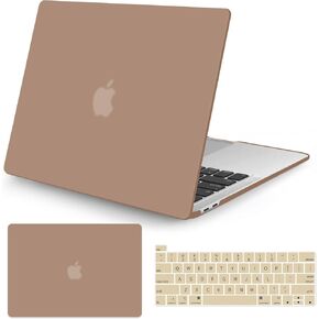 Seorsok متوافق مع حافظة MacBook Pro 13 بوصة M2 2022,2020,2019-2016 Release (M1 A2338/A2289/A2251/A2159/A1989/A1706/A1708 حافظة كمبيوتر محمول بلاستيكية صلبة مع غطاء لوحة مفاتيح، بني