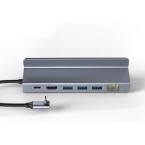 Tiergrade USB C Hub Multiport-Hub 6-in-1 USB-C Hub with 4K/60Hz HDMI 2.0, 3 USB-A 3.0, RJ45 Ethernet, 100W PD, Steam Deck Docking Station for iMac, MacBook Pro, etc