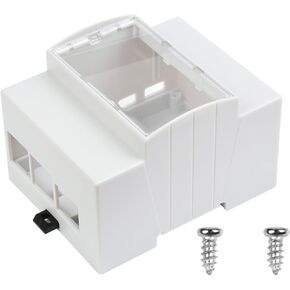 Raspberry Pi 4 Case, DIN Rail ABS Case for Raspberry Pi 4, Large Inner Space, Injection Moduling