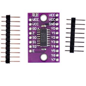 Gump's grocery 74HC4051 8-Channel-Mux Analog Multiplexer Demultiplexer Module Compatible with Raspberry Pi