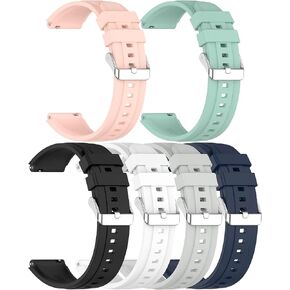 6 Pack Bands intended for Amazfit Bip 5 Smart Watch 1.91 inch Replacement Strap Bands Smartwatch Band Compatible with Amazfit Bip 5