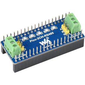 Waveshare 2-Channel RS485 Module for Raspberry Pi Pico Incorporates RS485 Transceiver SP3485 Using UART Bus