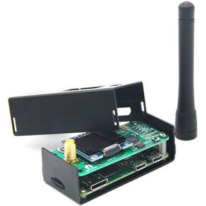 MMDVM Hotspot Spot Radio Station+ Antenna+OLED Display+ Black Case + Raspberry Pi-Zero W Support P25 DMR YSF D-Star UHF Expansion Board WiFi Digital Voice Modem