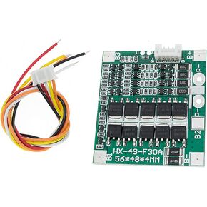 14.8V 4S 30A 18650 Lithium Battery BMS PCB Integrated Circuits Protection Board