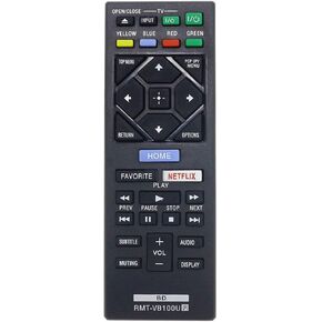 RMT-VB100U Blu-ray Remote Control Compatible with Sony BD Bluray Player BDP-S4500 BDP-S5500 BDP-S6500 BDP-BX150 BDP-BX350 BDP-BX550 BDP-BX650 BDP-S1500 BDP-S2500 BDP-S2900 BDP-S3500