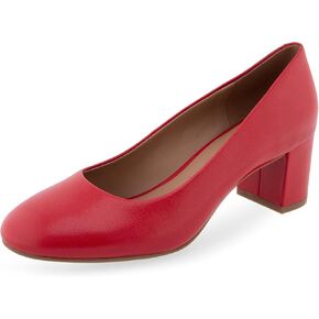 Aerosoles Women's EBEL Pump, Racing Red Leather, 6.5 Wide