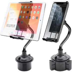 Cellet Multi-Angle Cup Holder Mount: Secure Grip for Your Tablet or Smartphone with 360-Degree Compatible for Apple iPad Pro iPhone 15 14 13 Pro Max Mini SE Galaxy S23 S22 S21 Google Pixel 8 Pro