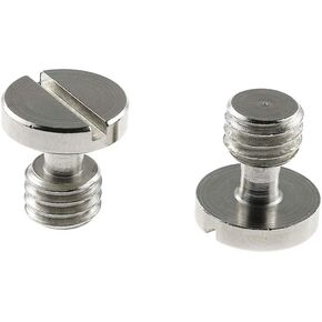 HJ Garden 2pcs 3/8-16 Thread Stainless Steel Camera Fixing Screws Camera Tripod Screw Quick Release Plate Screw