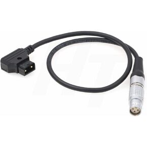 Power Cable for RED Ranger/V-Raptor XL Camera, V-Mount Battery D-tap to Right Angle 4 Pin, 50cm